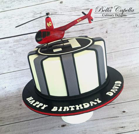 Pilot Cake Design, Airplane Helicopter Cake, Helicopter Cake Ideas, Helicopter Birthday Theme, Helicopter Cakes For Boys, Helicopter Birthday Cake, Aircraft Carrier Birthday Cake, Helicopter Party, Helicopter Cake