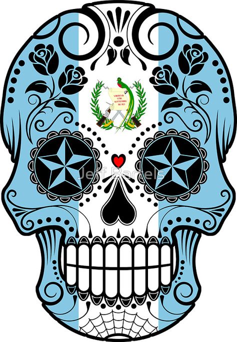 Guatemala Tattoo, Latina Wallpaper, Skull Coloring, Skull With Roses, Mayan Tattoos, Skull Coloring Pages, Skeleton Drawings, Black Rose Tattoos, Sketch Tattoo Design