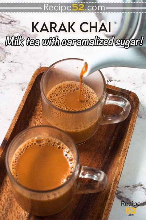 Sip a creamy caramel-colored Indian tea adorned with warm spices for a soothing mood-lifting experience. Get the secret trick to make that perfect karak chai tea every single time! Karak Tea, Black Tea Bags, Black Tea Leaves, Chai Recipe, Indian Tea, Creamy Caramel, Caramelized Sugar, Masala Chai, Tea Brands