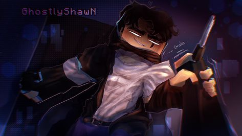 Herobrine Hery Minecraft Art - GhostlyShawn Minecraft Art Fanart, Herobrine Fanart, Herobrine Minecraft, Minecraft Banner Designs, Minecraft Banners, Minecraft Anime, Silly Games, Art Fanart, Minecraft Tutorial