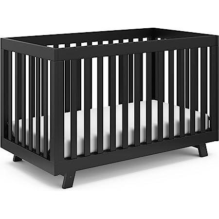 storkcraft Equinox 3-in-1 Convertible Crib (White with Vintage Driftwood) – GREENGUARD Gold & JPMA Certified, Converts to Toddler Bed and Daybed Gender Neutral Nursery Design, Nursery Design Neutral, Black Crib, Crib Design, Wood Crib, Baby Cribs Convertible, Nursery Designs, Toddler Safety, Toddler Mattress