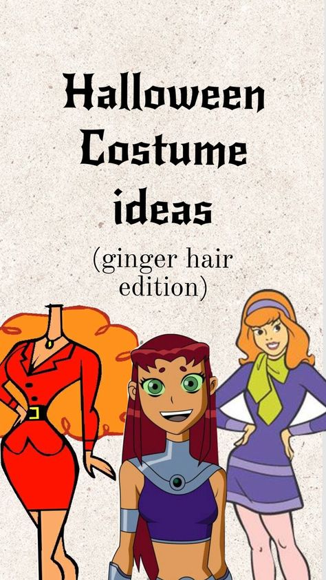 #gingerhair #redhead #halloweencostumeideas #inspo Ginger Halloween Costumes Red Hair, Ginger Hair Costume Ideas, Redhead Costume Ideas, Red Head Characters, Redhead Halloween Costumes, Red Hair Costume, Red Hair Halloween Costumes, Red Hair Woman, Anime Halloween