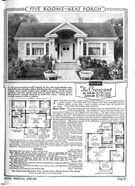 “Kit Homes” From Sears Catalogs In The Early 1900s Are Being Sold For Millions – Dusty Old Thing Sears House Plans, Sears Catalog Homes, Sears House, Sears Kit Homes, Sears Homes, Craftsman Bungalow House Plans, Cucumber Trellis Diy, Vintage Floor Plans, Old House Plans