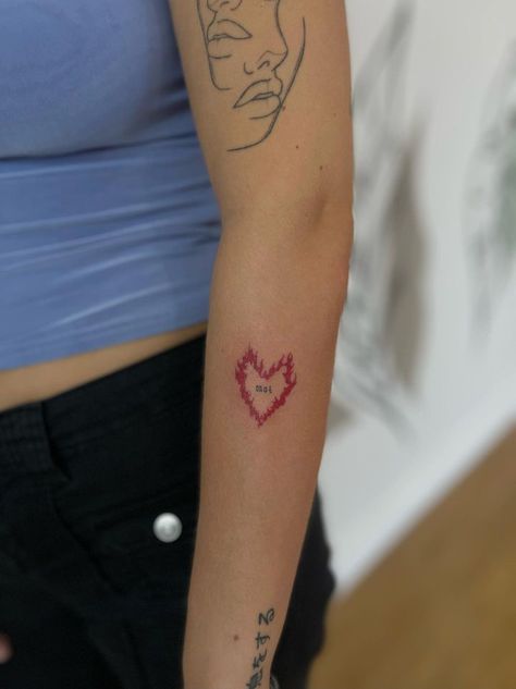 #inspiration #tattoo #heart Heart On Your Sleeve Tattoo, Set Your Heart Ablaze Tattoo, Heart On My Sleeve Tattoo, Heart On Sleeve Tattoo, Tattoo Heart, Heart On Your Sleeve, Inspiration Tattoo, Leg Sleeve, Leg Sleeves