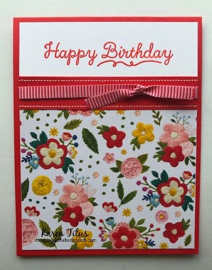 Dsp Paper Cards, Handmade Birthday Cards For Females, Cards With Designer Paper, Designer Paper Cards Cardstock Papers, Scrapbook Cards Cardmaking, Quick Handmade Cards, Handmade Cards Using Patterned Paper, Designer Paper Cards Ideas, Scrapbook Paper Cards