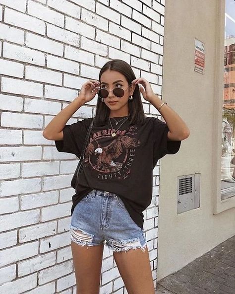 Outfits para los días de mucho calor Edgy Summer Outfits, Summer Outfits Women 30s, Summer Outfit For Teen Girls, Comfy Summer Outfits, Outfits Gorditas, Summer Outfits Curvy, Best Jeans For Women, Summer Outfits Women Over 40, Boho Summer Outfits