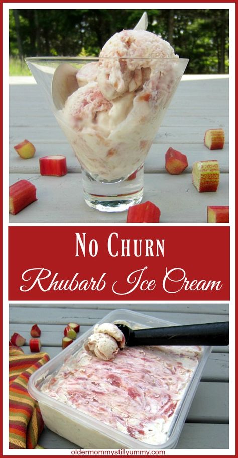 Rhubarb Ice Cream, Rhubarb Desserts, Medicine Tips, Or Nurse, Rhubarb Recipes, Staying Healthy, Ice Cream Flavors, Homemade Ice Cream, Good Healthy Recipes