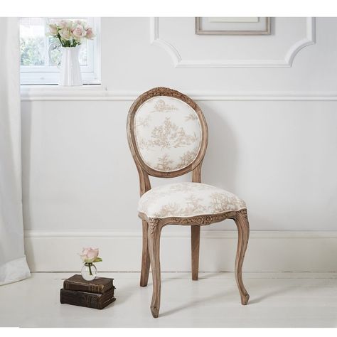 Chateauneuf Toile Chair | French Upholstered Chair - French Bedroom Chair French Desk Chair, French Chairs Upholstery, Toile Chair, Luxury Chest Of Drawers, French Bedroom Company, Formal Room, French Style Chairs, French Cabinet, French Provincial Chair