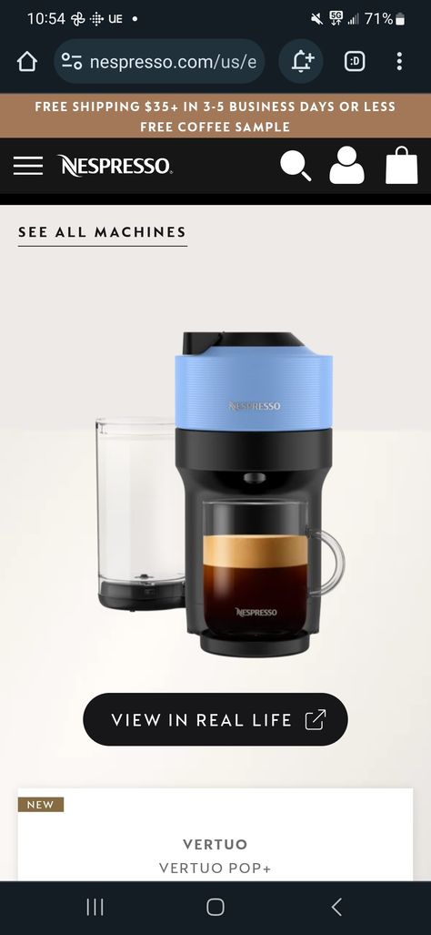 Nespresso Vertuo, Coffee Samples, Free Coffee, Real Life, Apartment, Coffee, 10 Things, Blue