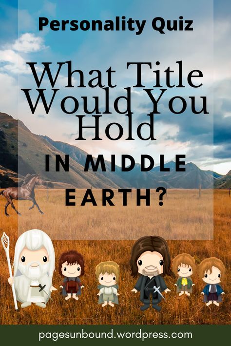 Have you ever wondered what title you would have if you lived in Middle Earth in JRR Tolkien's The Lord of the Rings? Now you can find out if you would rule over Moria, Lothlorien, the Shire, or Gondor by taking our LotR inspired personality quiz! Lord Of The Rings Names, Lord Of The Rings Activities, Lord Of The Rings Homeschool, Lotr Trivia, Middle Earth Aesthetic, Lotr Quiz, Elvish Writing Lord Of The Rings, The Lord Of The Rings, Lotr Map Middle Earth