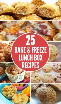 Save precious time on school mornings with these 25 Easy Bake and Freeze Lunch Box Recipe Ideas Kids Will Love Bake And Freeze, Frozen Lunches, Freezer Lunches, Lunch Box Recipe, Lunch Box Ideas, Recipes Lunch, Easy Bake, Lunch Box Snacks, Healthy Lunchbox