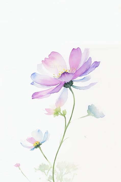 Experience the cosmic beauty and whimsical charm of the October Cosmos Birth Flower. Our floral artwork captures the essence of this beloved October flower, representing enchantment, harmony, and the ethereal allure of nature's colorful blooms. #homedecor #watercolor #floral #nature #interiordesign #elegant #home #love #birthflower #gift #giftidea #meaningfulgiftidea #happybirthday #giftbox #birthdaygift #birthdaypresent #weddinggift #aesthetic #minimalist #minimalistic #design #tattooidea Cosmos Flowers Watercolor, Cosmos Watercolor Paintings, Watercolor Cosmos Flower, Cosmos Flowers Aesthetic, October Birth Flower Tattoo Cosmos, Cosmos Birth Flower, Cosmo Flower Tattoo, Birth Flower Watercolor, Watercolor Cosmos