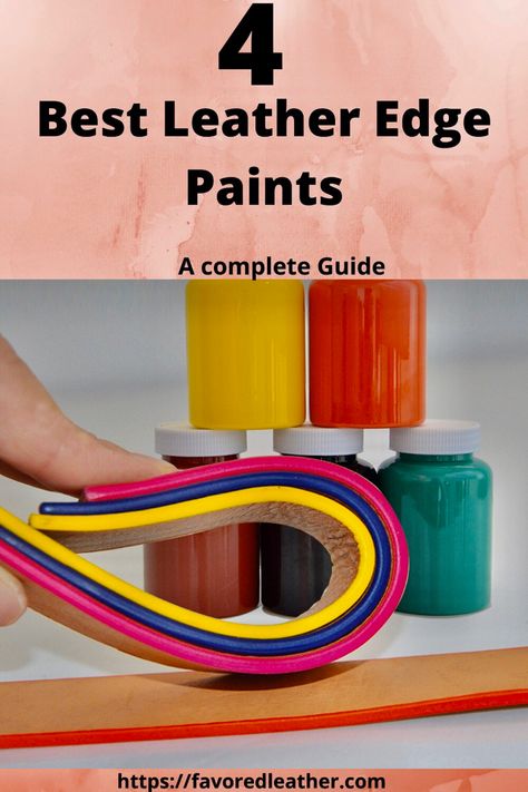 How To Finish Leather Edges, How To Paint Leather Purse, Leather Painting Diy, Leather Dye Diy, How To Paint Leather, Upcycled Leather Jacket, Leather Painting, Diy Leather Working, Handmade Leather Work