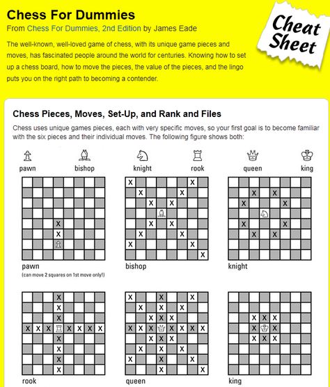 Chess Cheat Sheet For Kids, Chess Cheat Sheet, Chess Moves Cheat Sheet, Chess For Dummies, Chess Basics, Chess Tricks, Chess Playing, Chess Rules, Chess Tactics