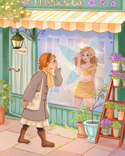 I was inspired by one panel of the w.i.t.c.h comics for this one , I thought it was a really cool concept and wanted to try it out in a… | Instagram Disney Princess Fashion, Fairy Illustration, Fairytale Art, Witch Art, Ethereal Art, Dreamy Art, Fairy Art, Flowers Plants, Pastel Art