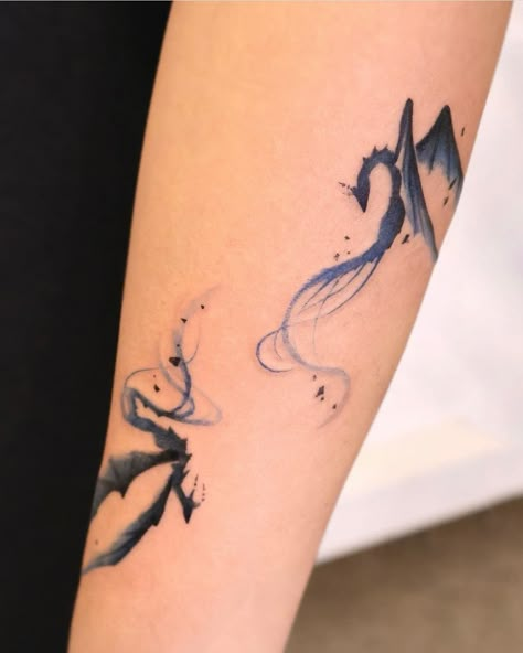 Air Dragon Tattoo, Fairy Ear Tattoo, Dragon Behind Ear Tattoo, Tattoos To Represent Siblings, Fairy Dragon Tattoo, Dragon Tattoo Behind Ear, Flying Dragon Tattoo, Mythical Tattoos, Cool Ear Tattoos