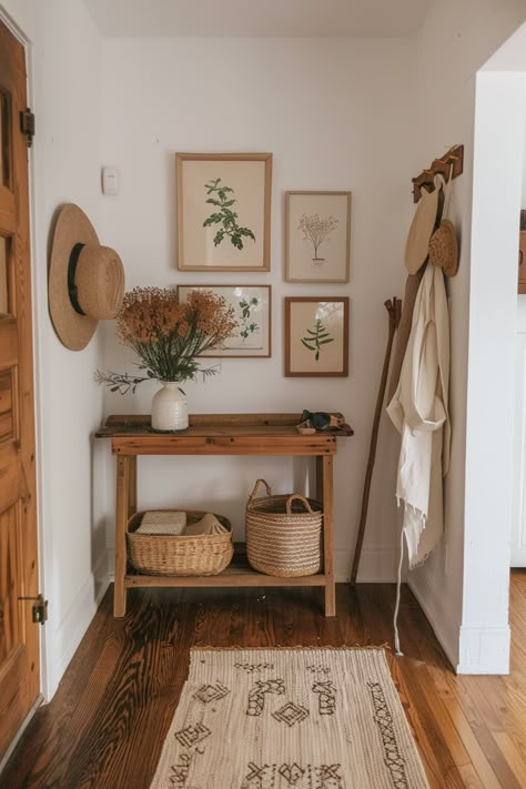 Entryway Nook Ideas, Cottagecore Interior Design, Hall Deco, Cottagecore Interior, Cottagecore Chic, Cottagecore House, Cottagecore Home, Casa Country, Casa Vintage