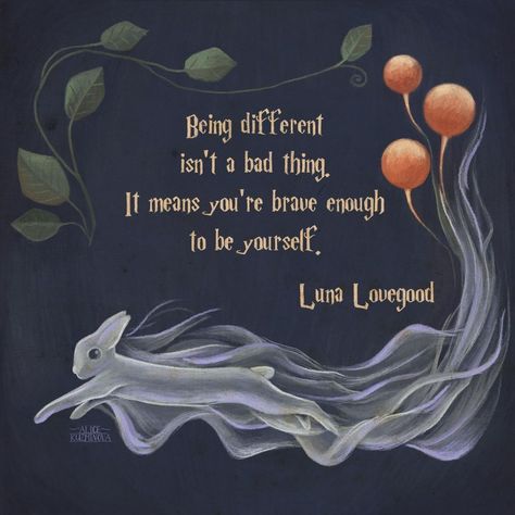 Being different isnt't a bad thing. It means you're brave enough to be yourself. -Luna Lovegood. "Always remember to be authentic to yourself. Embrace your inner geek who enjoys Harry Potter, The Lord of the Rings, and Star Trek. Enjoy life and stay true to who you are. Your perfect place is waiting for you. And don't forget, you can always join the Geekdom while you wait. :)"the Geekdom while you wait. :)" Thank you to #alicekuzminova your picture is amazing. Luna Lovegood Pictures, Hogwarts Lessons, Luna Lovegood Quotes, Luna Lovegood Aesthetic, Being Different, Diary Book, Brave Enough, Luna Lovegood, Your Picture