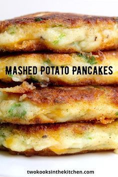 Mash Potatoe Pancakes Recipe, Good Stuff To Eat, Cheesy Mashed Potato Pancakes, Potato Pancakes From Leftover Mashed Potatoes, Breakfast Potato Pancakes, Breakfast With Mashed Potatoes, Potatoe Pancakes From Mashed Potatoes Breakfast, Mashed Potatoes Pancakes Leftover, Leftover Mashed Potato Latkes