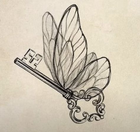 Key Drawings, Harry Tattoos, Tattoo Concepts, Key Tattoos, Key Tattoo, Grey Scale, Etch A Sketch, Stylish Tattoo, Aesthetic Collection