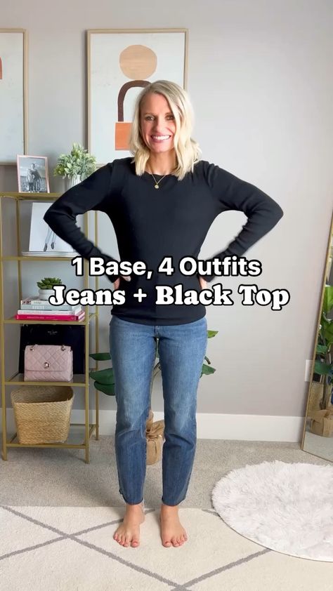 How to Create an Effortless, Mom-Friendly Spring Capsule Wardrobe - Thrifty Wife Happy Life Trendy Casual Mom Outfit, Relaxed Outfits Women Spring, Size 12 Mom Outfits, Sporty Classic Capsule Wardrobe, Mom Looks Casual Winter, Women’s Spring Outfit Ideas, Day Off Outfit Casual, Capsule Wardrobe For Retiree, Amazon Influencer Outfits Over 50