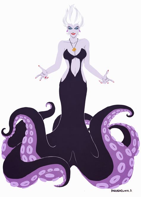 Disney Villains: Ursula Disney Brave, Dark Disney, Disney Tattoos, Disney Fun, Disney Fan Art, Maleficent, Disney Girls, Disney And Dreamworks, Disney Pictures