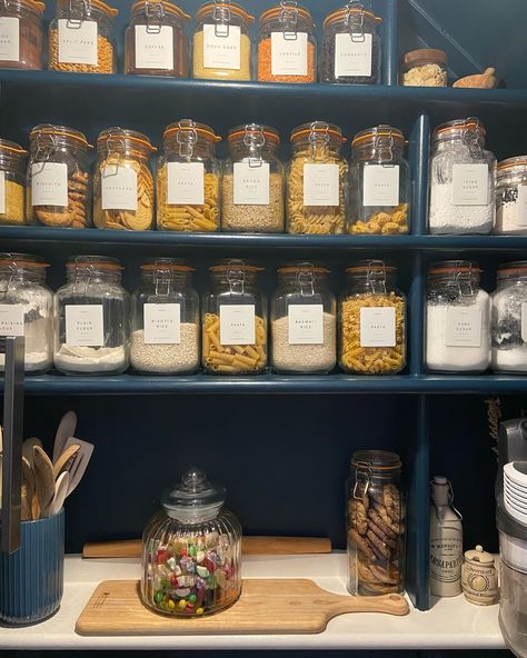 The epitome of a Friday night is a well stocked pantry… right? #pantryorganization #pantrygoals #pantrydesign #shelfstyling #shelfiedecor #kilner #pantrystorage #understairstorage Well Stocked Pantry, Understair Storage, Stocked Pantry, Pantry Design, Pantry Storage, Shelf Styling, Pantry Organization, A Well, Friday Night