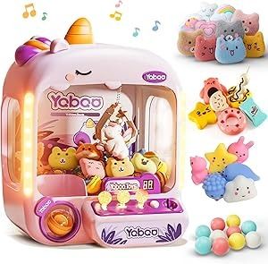 Amazon.com: Unicorns Claw Machine for Kids Girls, Mini Arcade Candy Vending Machine, Coin/Countdown/Interactive Cheer, Fidget Stuff Prizes Refill, Egg Grabber Machine Dispenser, Party Toys Gifts for Girls Boys : Toys & Games Candy Vending Machine, Mini Arcade, Claw Machine, Xmas List, Boys Toys, Party Toys, Vending Machine, Mochi, Christmas List