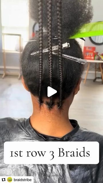 Blind Braids, Braid Patterns For Box Braids, Box Braids Parts Pattern, How Many Braids In Each Row, Easy Goddess Braids, Cute Braided Hairstyles Easy Simple, How To Braid Faster, How To Start A Hair Braiding Business, Braid Pattern For Box Braids