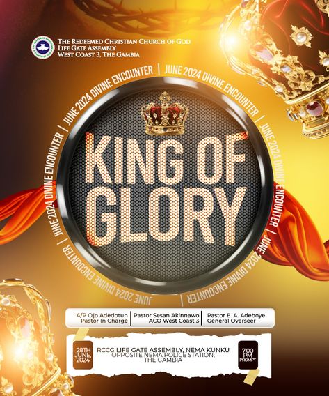 King of Glory Glory Background, Church Poster Ideas, Banners Ideas, Service Poster, Bedroom Plan, Christian Graphic Design, Photoshop Tutorial Graphics, Church Media Design, Creative Banners