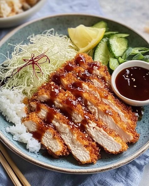 Chicken Katsu is a crispy, golden delight that combines juicy chicken breast with the crunch ... Read more Katsu Chicken, Juicy Chicken Breast, Chicken Katsu Curry, Asian Bowls, Fall Veggies, Chicken Katsu, Garlic Butter Chicken, Garlic Parmesan Chicken, Japanese Dishes