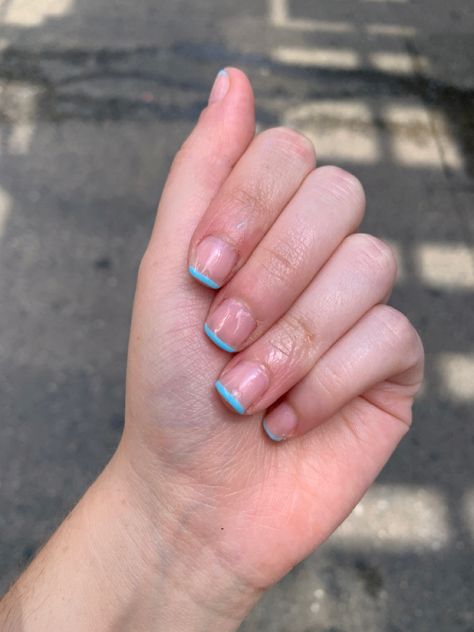 my stubby baby fingers!! Baby Finger, Blue Nails, Nails, Blue