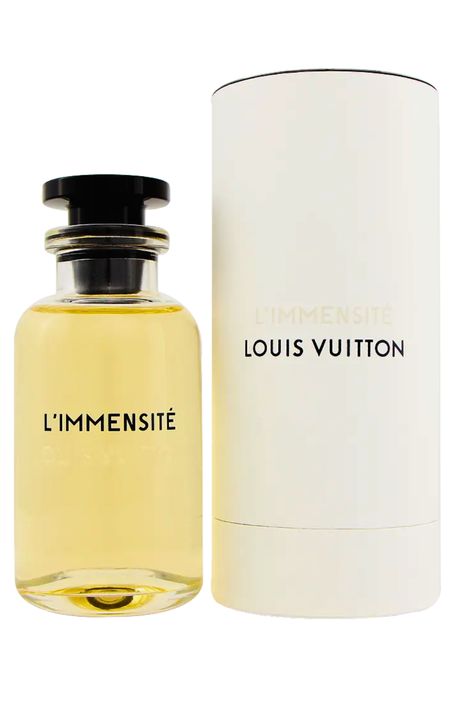 L’Immensité by Louis Vuitton is a Amber Spicy fragrance for men. L’Immensité was launched in 2018. The nose behind this fragrance is Jacques Cavallier. Top notes are Grapefruit, Ginger and Bergamot; middle notes are Water Notes, Sage, Rosemary and Geranium; base notes are Ambroxan, Amber and Labdanum. Luxury Men Perfume, Perfume Louis Vuitton, Louis Vuitton For Men, Louis Vuitton Parfum, Louis Vuitton Perfume, Mafia Boss, Perfume Sample, Perfume Packaging, Perfume Samples