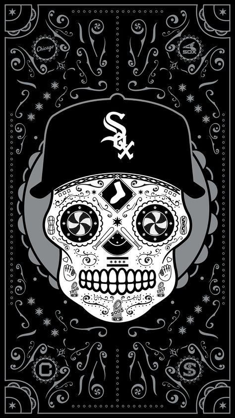 White Sox Chicago White Sox Logo, Chicago White Sox Wallpaper, White Sox Tattoo, New Era Wallpapers, Sox Wallpaper, Screen Printing Shirts Design, Sock Tattoo, Atlanta Braves Logo, Hypebeast Iphone Wallpaper