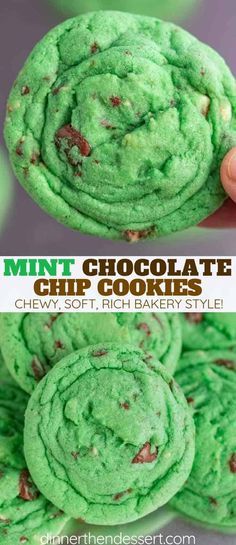 Mint Chocolate Chip Cookies are the PERFECT St. Patrick's Day dessert made with mint chocolates, milk chocolate and peppermint extract in under 45 minutes! #cookie #cookies #christmas #mint #chocolatechip #peppermint #baking #stpatricksday #dinnerthendessert St Patricks Desserts, Peppermint Baking, Irish Desserts Traditional, St Patrick's Day Dessert, Irish Desserts, St Patrick's Day Cookies, Mint Chocolate Chip Cookies, Dinner Then Dessert, St Patrick Day Treats