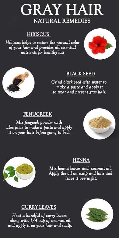 Grey hair natural remedies: hibiscus, black seed, fenugreek, henna, curry leaves. Try these and remember that healthy hair starts within (link in bio to learn more on overall health natural way) 🌺 #haircare #hair #healthyhair #selfcare #healthylife #health #lifestyle #healthylifestyle #beauty #feminine #femininity #greyhair #naturalremedies Grey Hair Natural Remedy, Grey Hair Remedies, Prevent Grey Hair, Hair Care Remedies, Natural Hair Care Tips, Hair Remedies For Growth, Natural Gray Hair, Homemade Hair Products, Healthy Hair Tips