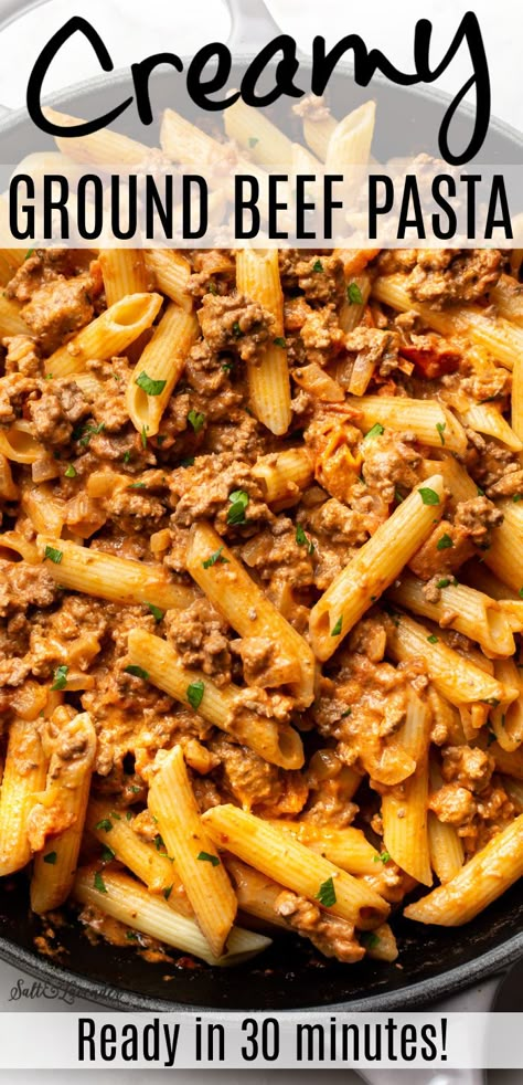 Gluten Free Chicken Crockpot Recipes, Creamy Ground Beef Pasta, Creamy Ground Beef, Ground Beef Pasta Recipes, Beef Pasta Recipes, Chicken Crockpot Recipes Healthy, Ground Beef Pasta, Chicken Crockpot, Beef Pasta