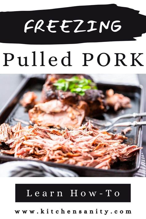 How To Freeze Pulled Pork Freezing Pulled Pork, Pulled Pork Dinner, Food Storage Shelves, Grilling Guide, Cooking Measurements, Pork Dinner, Date Recipes, Food Substitutions, Shredded Pork