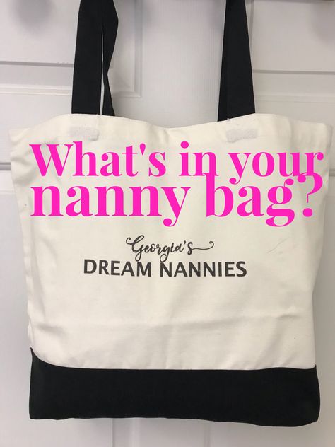 Love a good nanny bag! Nanny Bag, Nanny Tips, Babysitting Business, Being A Nanny, Bored Women, Nanny Activities, Nanny Agency, Nanny Ideas, Live In Nanny