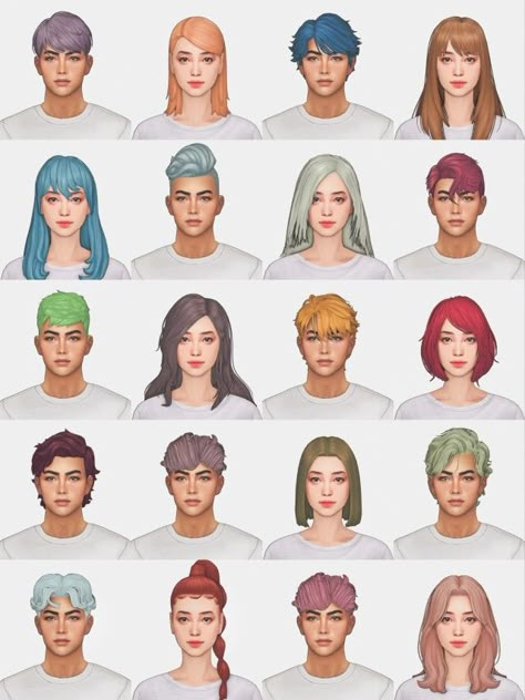 Sims 4 Universal Hair Overlay, Sims 4 Cc Haircolors, Sims 4 Hair Color Slider, Sims 4 Extra Hair Colors, Hair Recolor Sims 4, Mint Sims 4 Cc Hair, Ts4 Two Toned Hair, Sims 4 Hair Recolor Maxis Match, Sims 4 Cc Hair Swatches