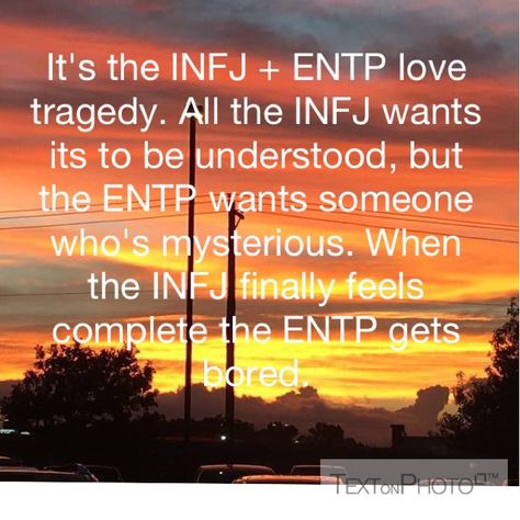 #infj #entp #myersbriggs #personality #love Entp X Infj Love, Entp And Infj Funny, Entp X Infj Relationship, Infj X Entp Mbti, Entp Love, Entp And Infj, Infj X Entp, Entp X Infj, Infj Entp