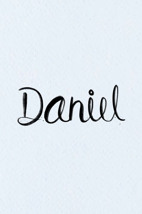 Hand drawn Daniel font vector typography | free image by rawpixel.com / busbus Letter D Drawing, Daniel Name, Daniel Tattoo, Vector Typography, Letter D, Name Tattoos, Black Letter, Typography Art, Free Vector Art