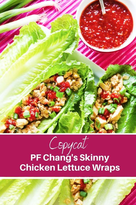 Pf Changs Chicken Lettuce Wraps, Pf Chang, Lettuce Wraps Recipe, Chicken Lettuce Wraps Recipe, Mango Chicken, Pf Changs, Chicken Lettuce Wraps, Chili Garlic Sauce, Asian Inspired Recipes