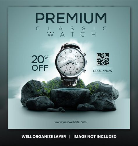 Watch Promotion Design, Watch Creative Poster, Creative Facebook Post Design, Creative Posts Design, Fiverr Gigs Ideas Graphic Designer, Watch Poster Design Graphics, Watch Ads Design, Creative Banner Design Ideas, Creative Post Design Ideas