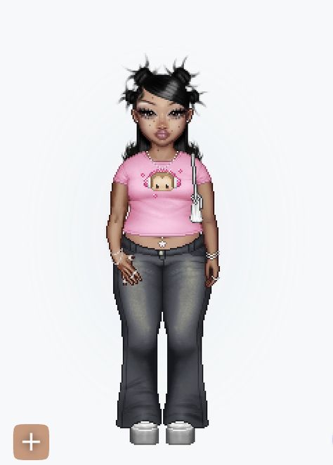 Everskies Outfits Plus Size, Everskies Plus Size, Plus Size Everskies, Everskies Outfits Y2k, Everskies Outfits Y2k Pink, Everskies Fits Y2k, Everskies Kawaii Outfits, Quick Curly Hairstyles, Short Bleached Hair