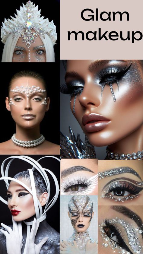 #makeup #glam #glammakeup #sparkles #jewels #glitter #makeupinspo #makeupideas #styleinspo #halloween #trending Makeup Glam, Glam Looks, Gorgeous Makeup, Glam Makeup, Makeup Inspo, Everyday Look, Makeup Looks, Fashion Inspo, Make Up