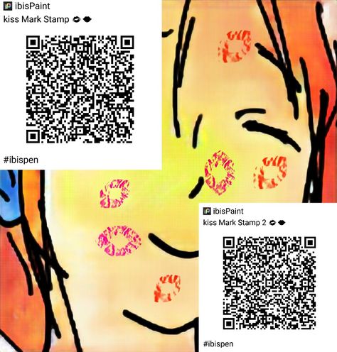 Kiss Mark Qr Code Ibis Paint, Kiss Qr Code Ibis Paint, Kiss Mark Brush Ibis Paint, Kiss Mark Ibis Paint Code, Kiss Ibis Paint Code, Kiss Brush Ibis Paint, Brush Codes, Kiss Mark, Ibis Paint X