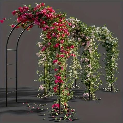 Garden Arbor Archway Metal Garden Arch Arbor Arbor - Temu Arch Pergola, Balloon Archway, Climbing Plant Support, Arch Trellis, Metal Wedding Arch, Garden Backdrops, Support Plante, Garden Arbor, Rose Vines