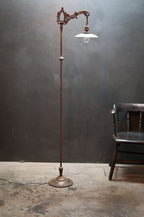 Linear Holophane Victorian Floor Lamp : Factory 20 Floor Lamp Redo, Floor Lamp Makeover, Victorian Floor Lamps, Lamp Redo, Victorian Lamp, Classic Floor Lamps, Antique Floor Lamps, Victorian Floor, Victorian Lamps