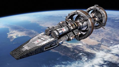 ArtStation - Colony Starship, Stephane Chasseloup Space Colony Concept, Personal Office, Spacecraft Design, Concept Vehicles Sci Fi, Future Space, Scifi Art, Space Ship Concept Art, Starship Design, Spaceship Concept